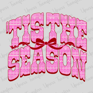 Tis The Season Pink And Red