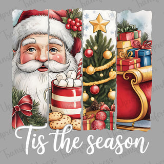 Tis The Season Santa Brushstrokes