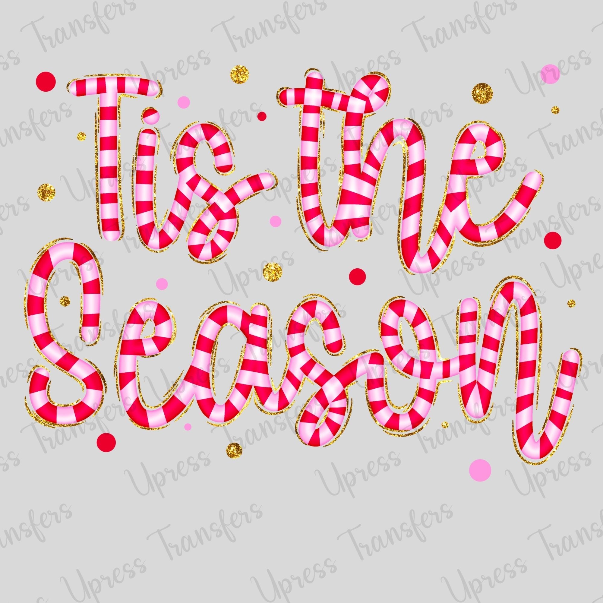 Tis The Season Striped Doodle