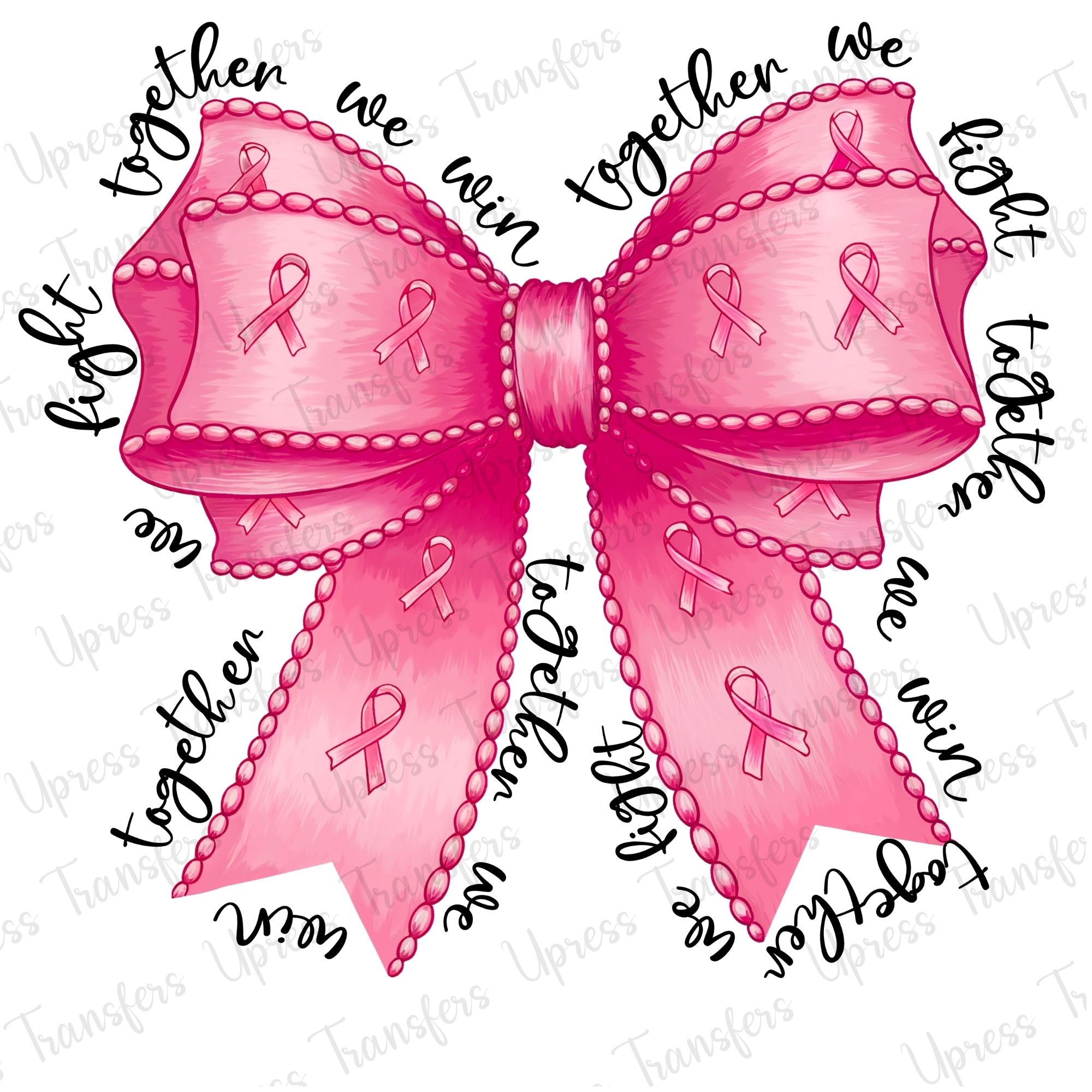 Together We Fight Pink Bow