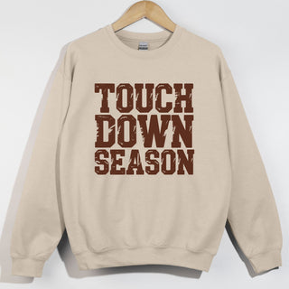 Touch Down Season Distressed Stacked