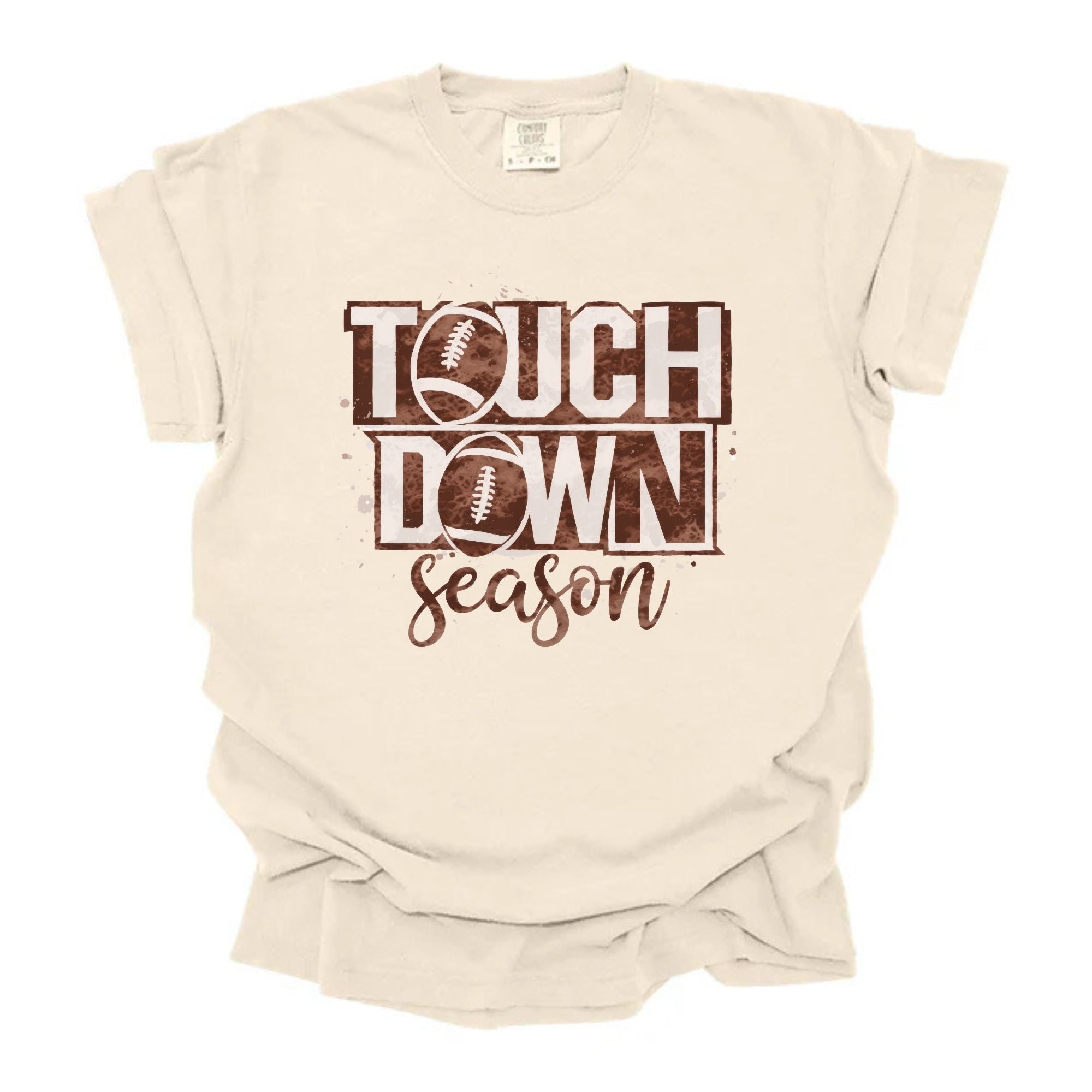 Touch Down Season Stacked Brown