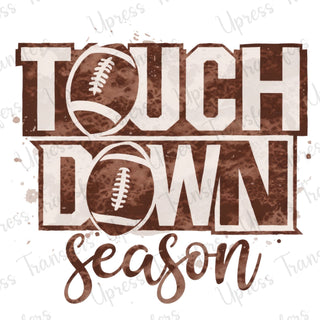 Touch Down Season Stacked Brown