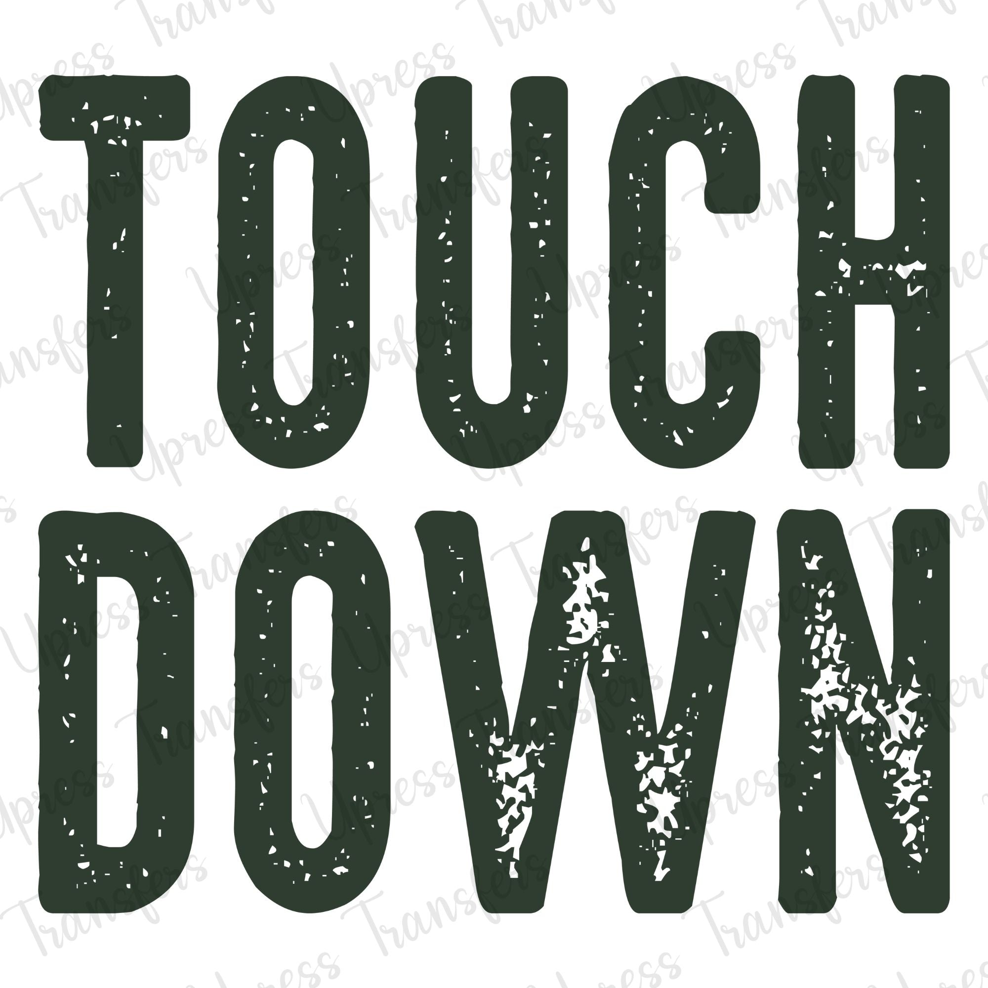 Touchdown Distressed Black Stacked