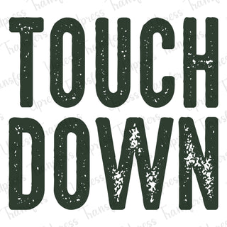Touchdown Distressed Black Stacked