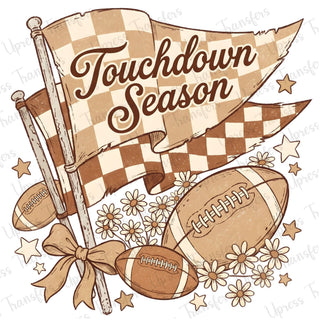 Touchdown Season Brown checkered