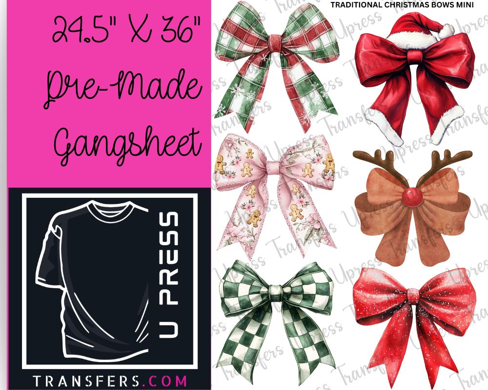 Traditional Christmas Bows Mini