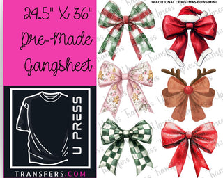 Traditional Christmas Bows Mini