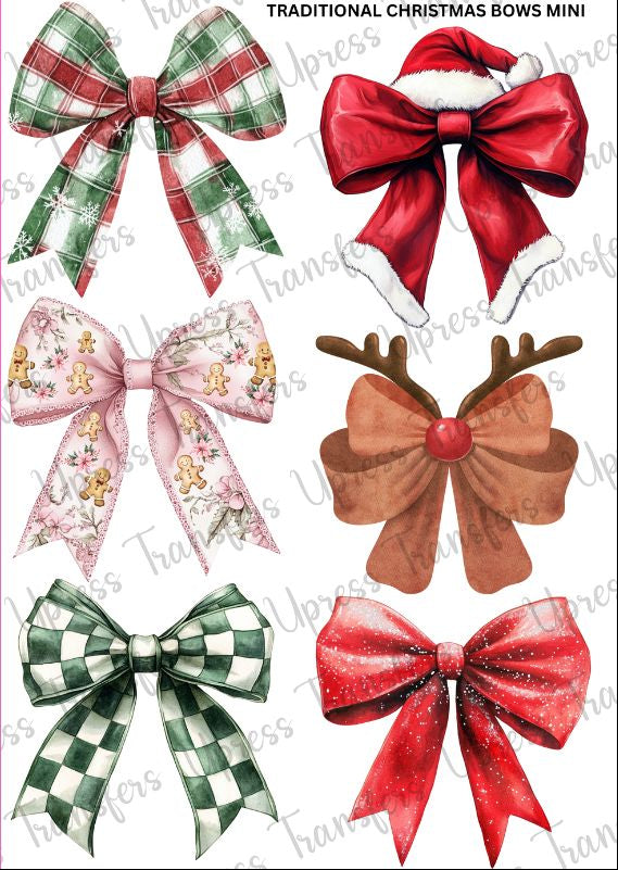 Traditional Christmas Bows Mini