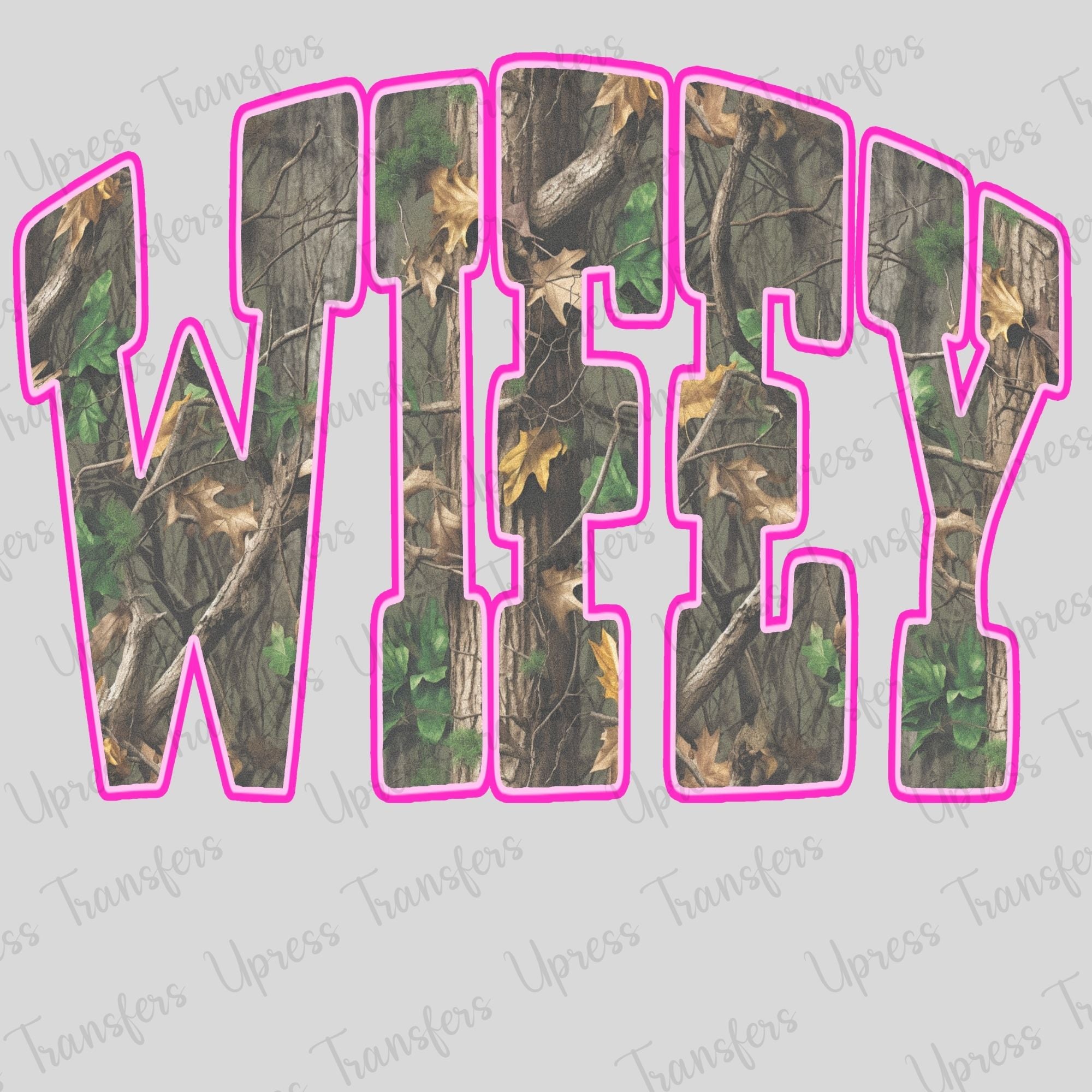 Tree Camo Wifey Pink