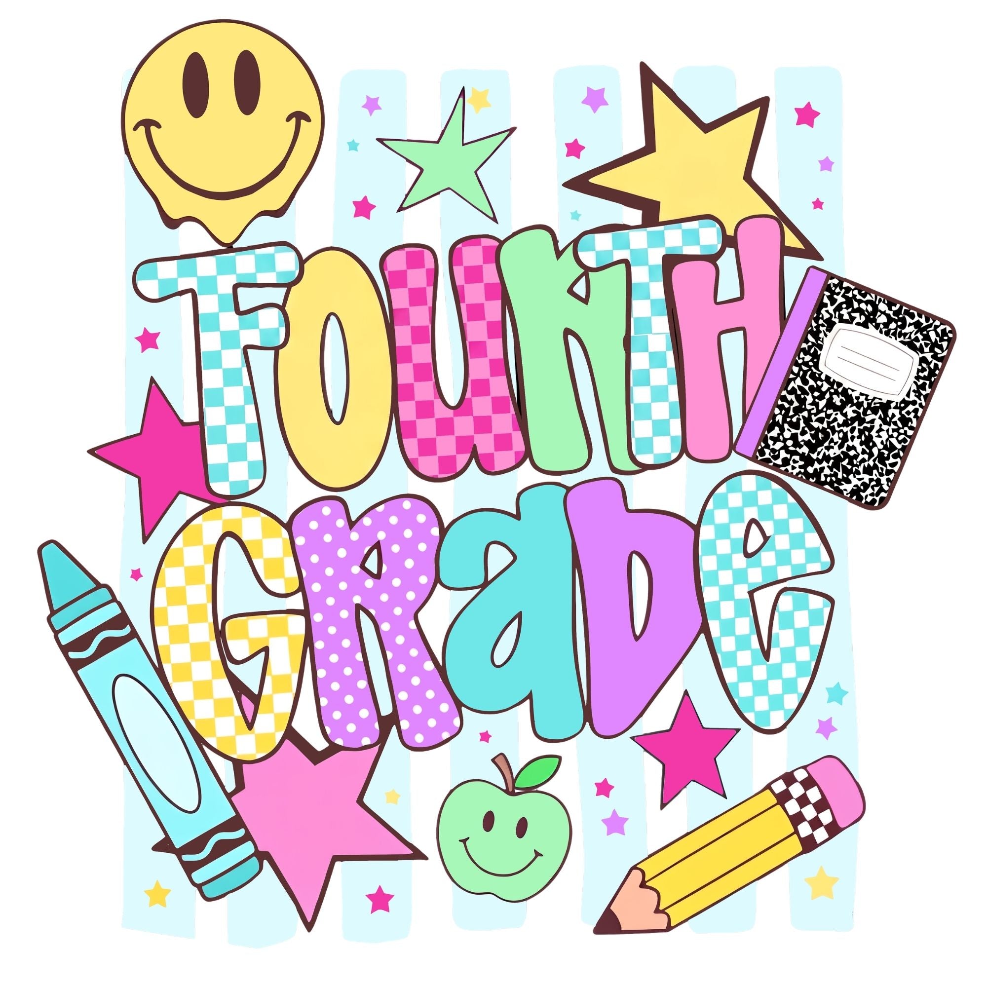 Trendy 4th Doodle