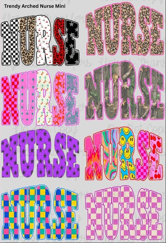 Trendy Arched Nurse Mini