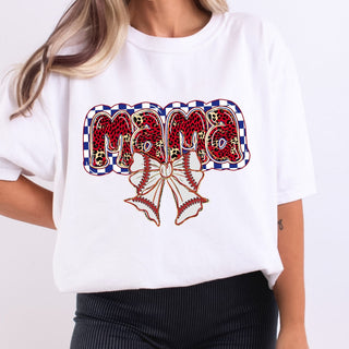 Trendy Baseball Mama Checkered