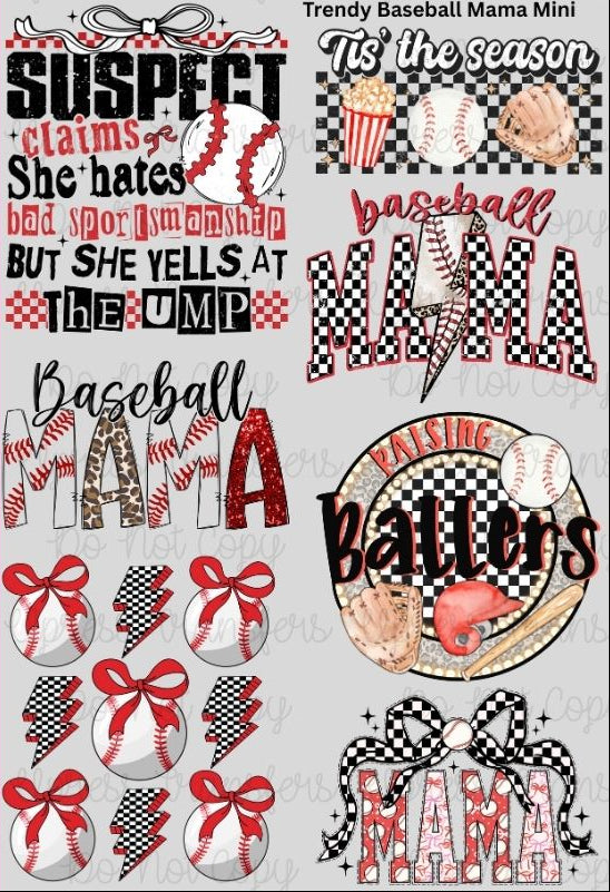 Trendy Baseball Mama Mini