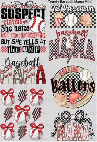 Trendy Baseball Mama Mini