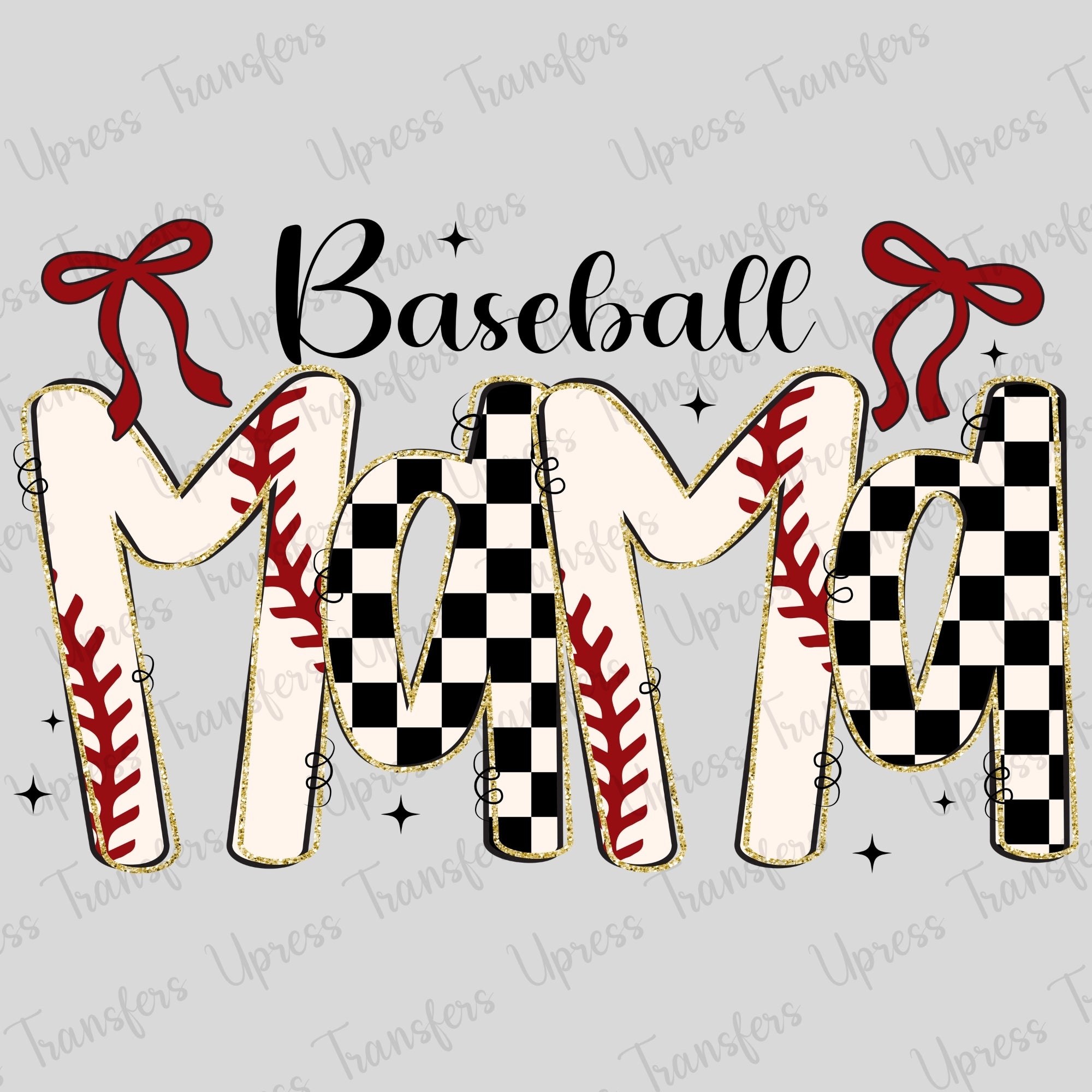 Trendy Baseball Mama With Bows