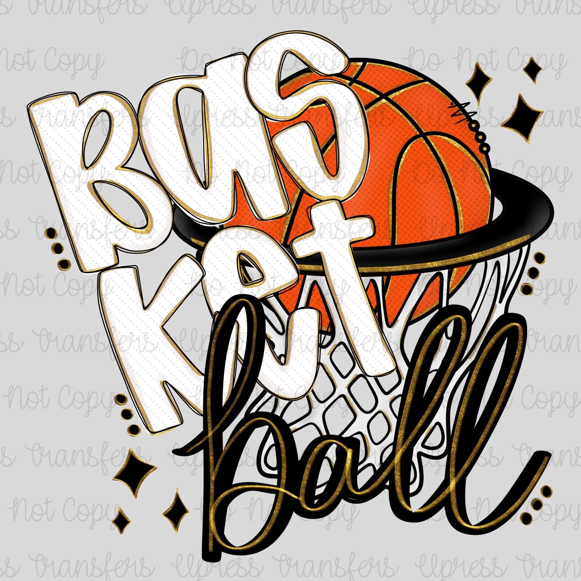 Trendy Basketball Doodle Hoop