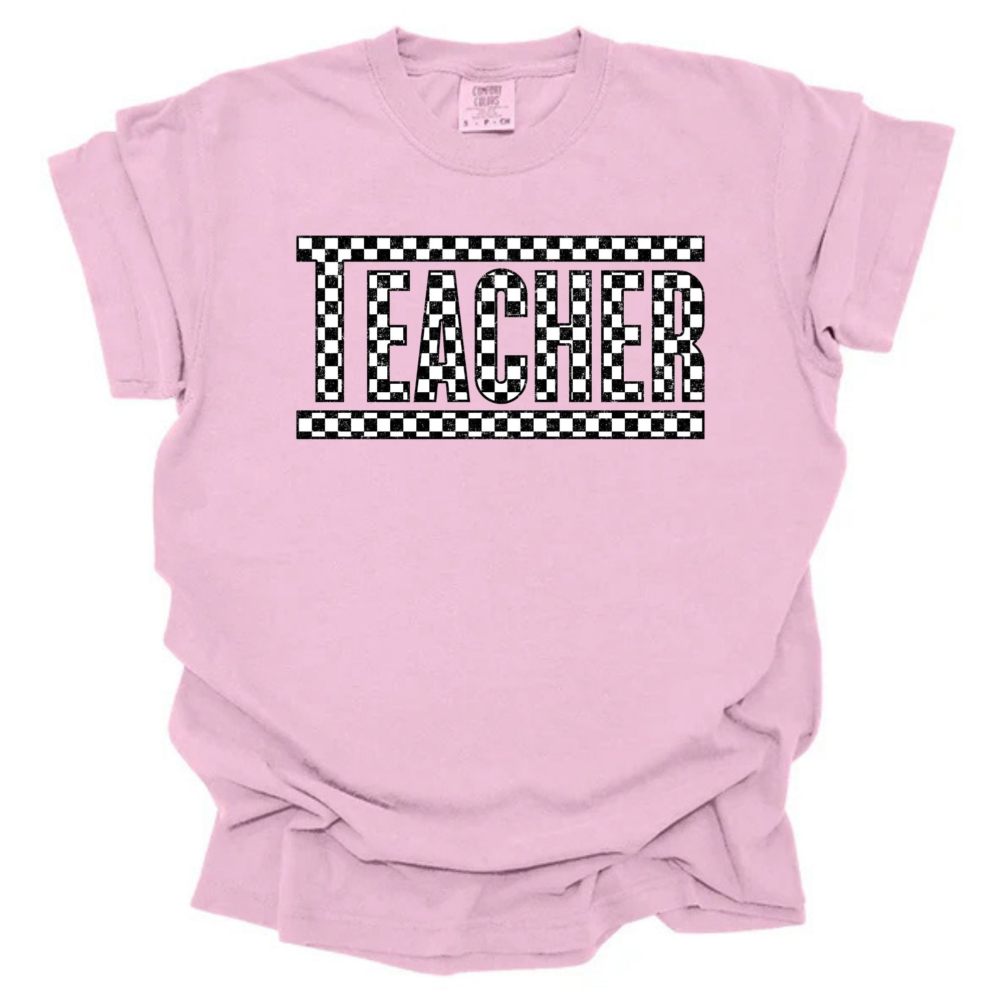 Trendy Black and White Checkered Teacher