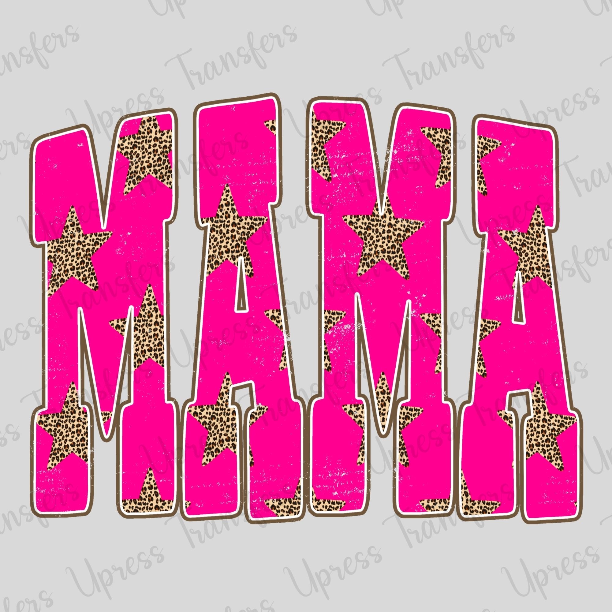 Trendy Cheetah Stars Mama