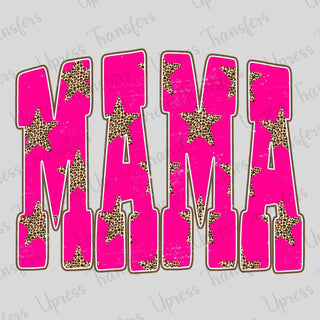 Trendy Cheetah Stars Mama