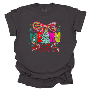 Trendy Colors Merry Christmas Preppy
