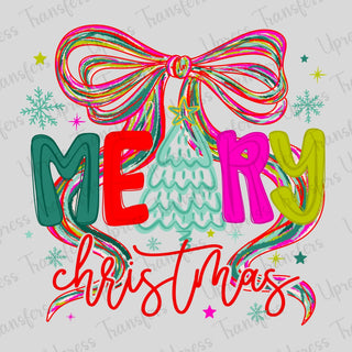 Trendy Colors Merry Christmas Preppy