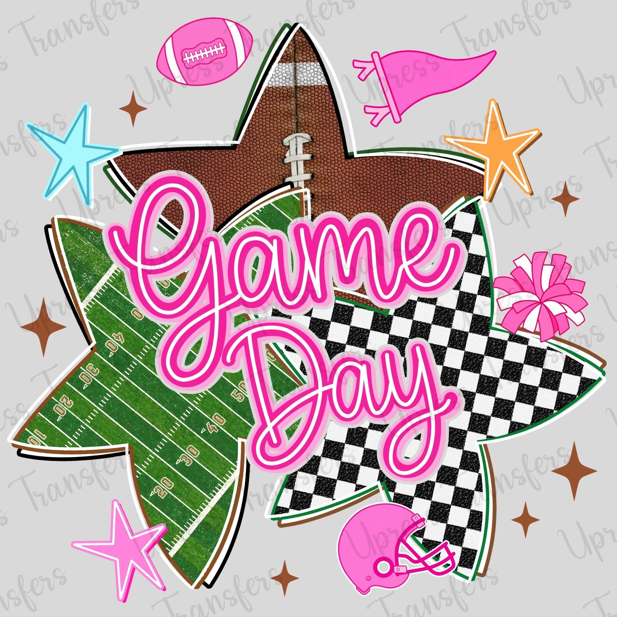 Trendy Football Game Day Stars