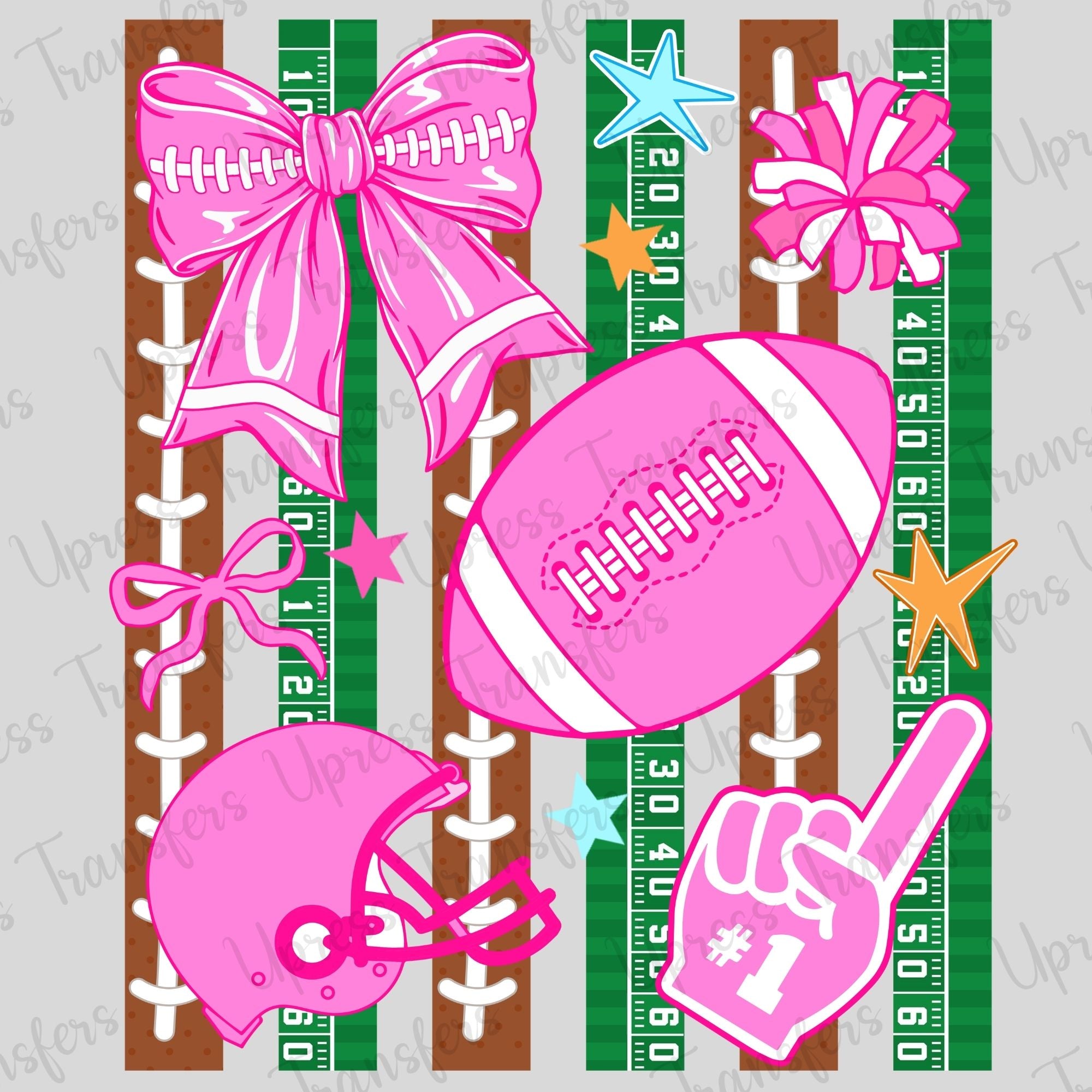 Trendy Football pattern Stripes