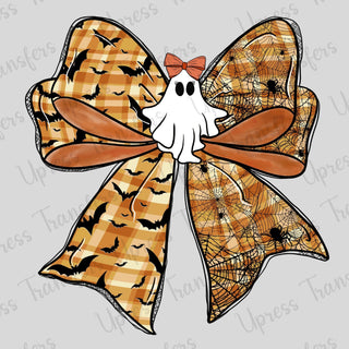 Trendy Halloween Bow With Ghost