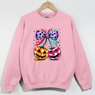 Trendy Halloween Cherries Patterned Pumpkins