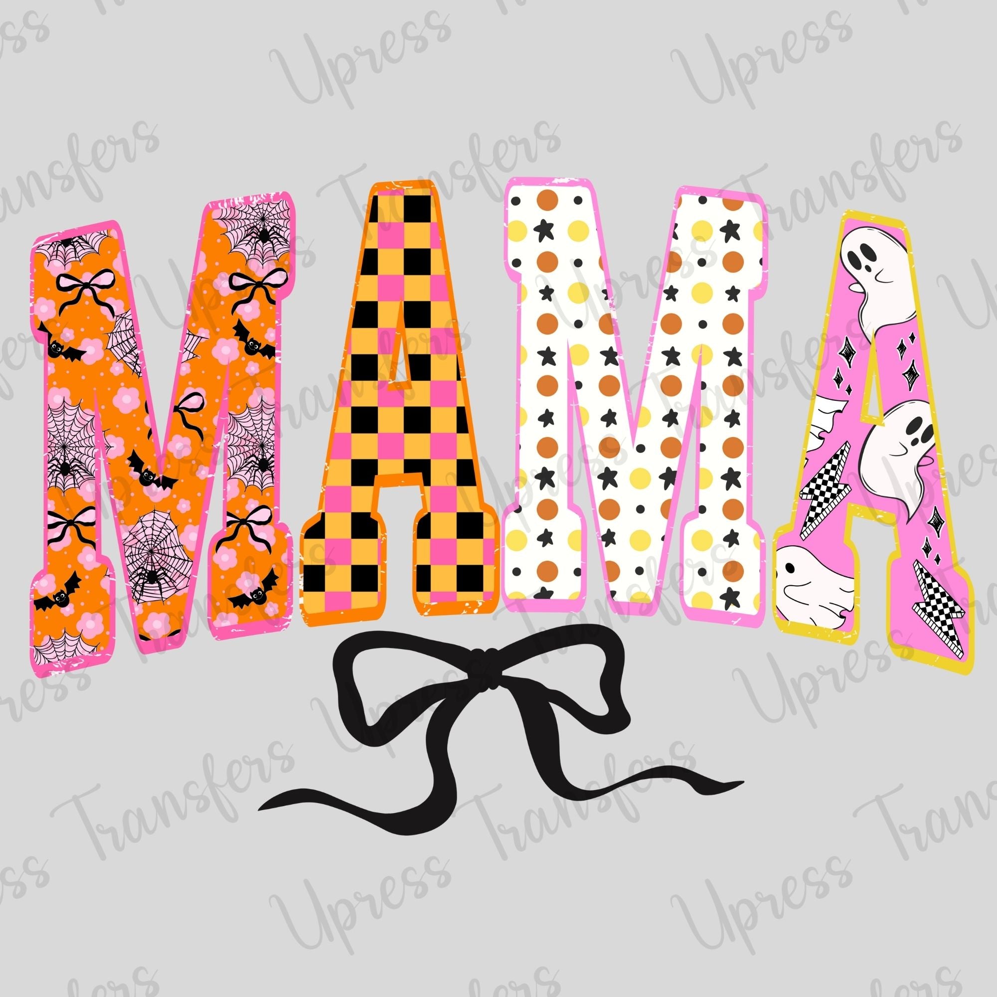 Trendy Halloween Patterned Mama