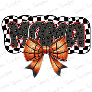 Trendy Leopard Checkered Basketball Bow