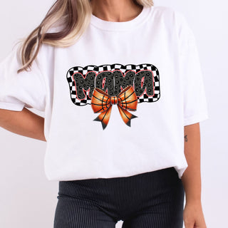 Trendy Leopard Checkered Basketball Bow