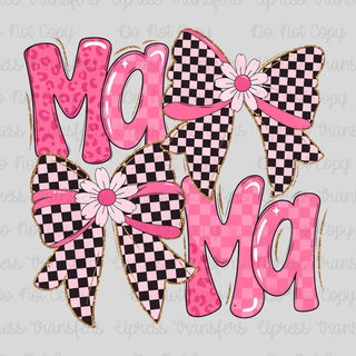 Trendy Mama Checkered Coquette