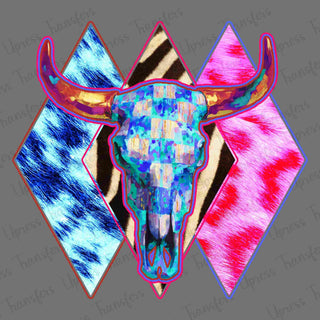 Trendy Pattern Bull Head Diamonds