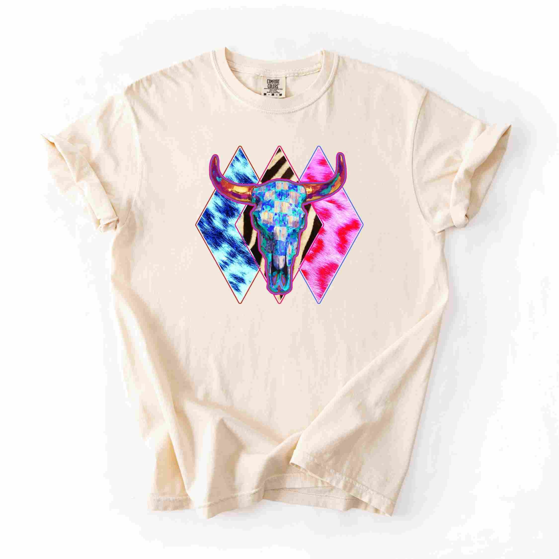 Trendy Pattern Bull Head Diamonds