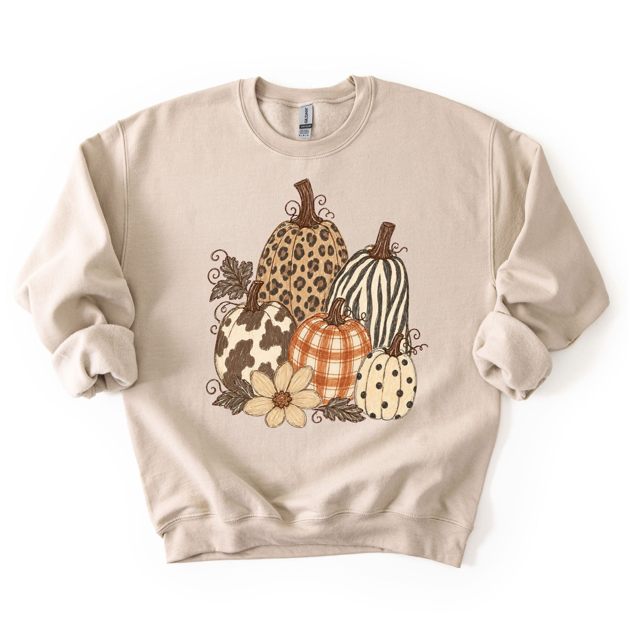 Trendy Pattern Rustic Fall Pumpkins