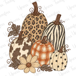 Trendy Pattern Rustic Fall Pumpkins
