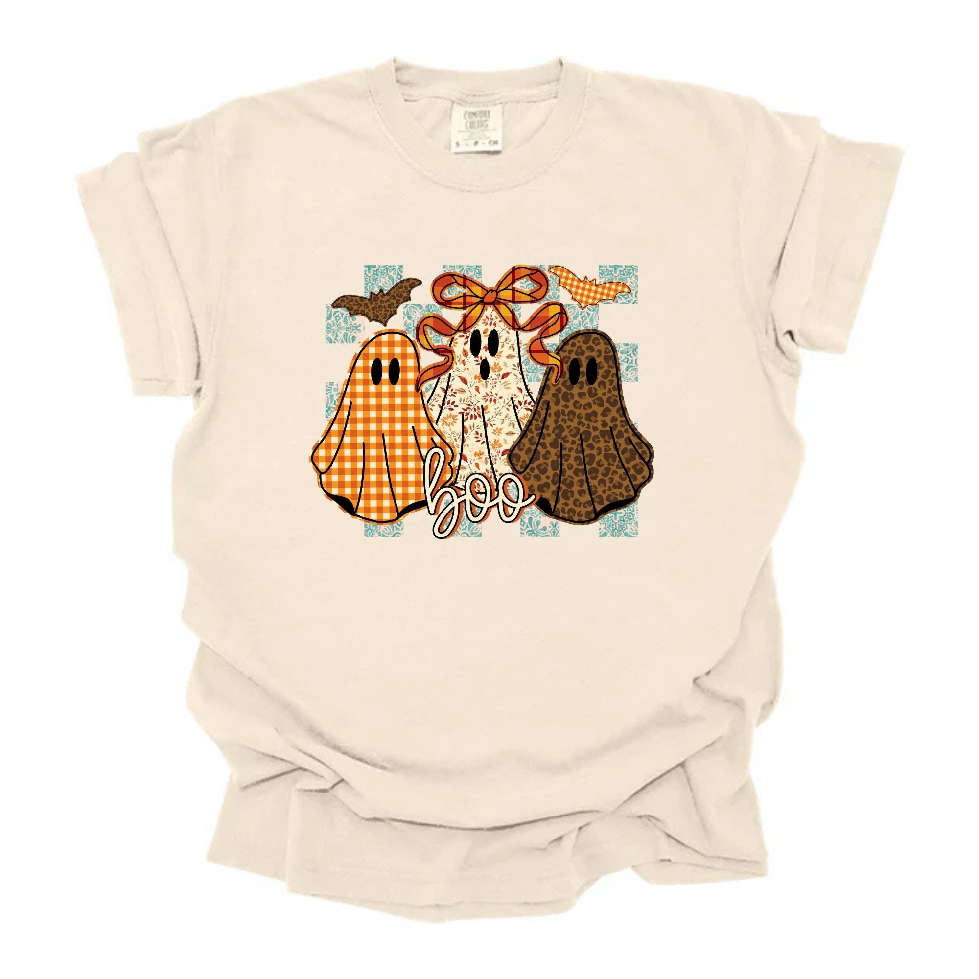 Trendy Patterned Ghosts Trio Checkered