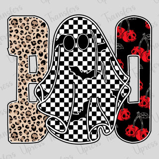 Trendy Patterned Letters Boo