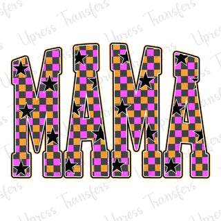 Trendy Purple and Orange Mama
