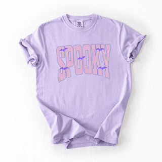 Trendy Seersucker Purple Bats Spooky