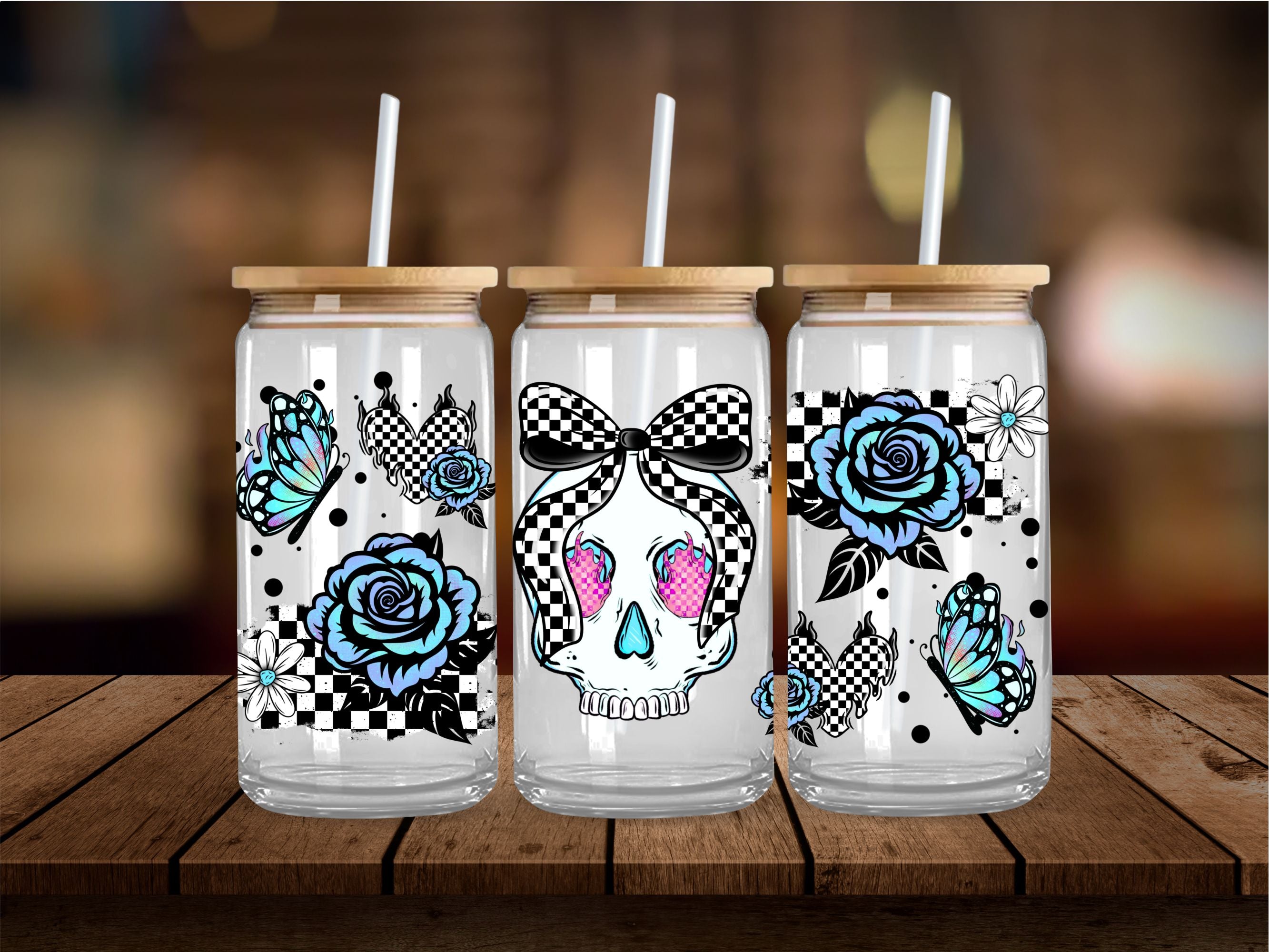 Trendy Skull Head 16 Oz Wrap