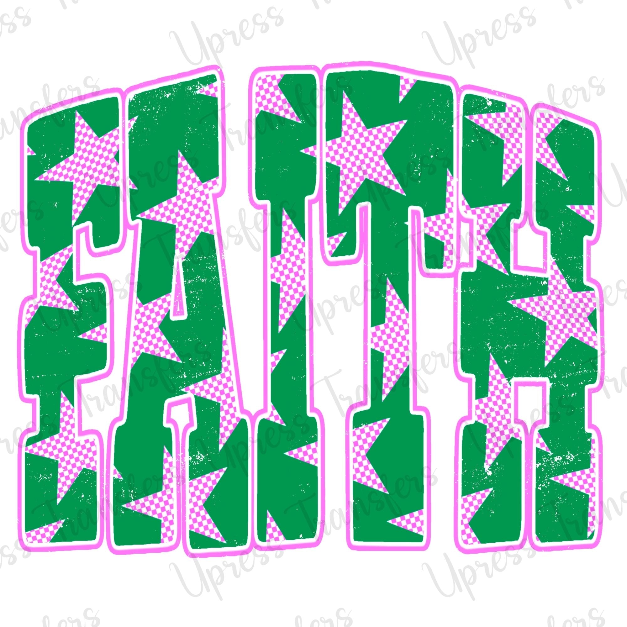 Trendy Star Patterned Faith