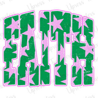 Trendy Star Patterned Faith