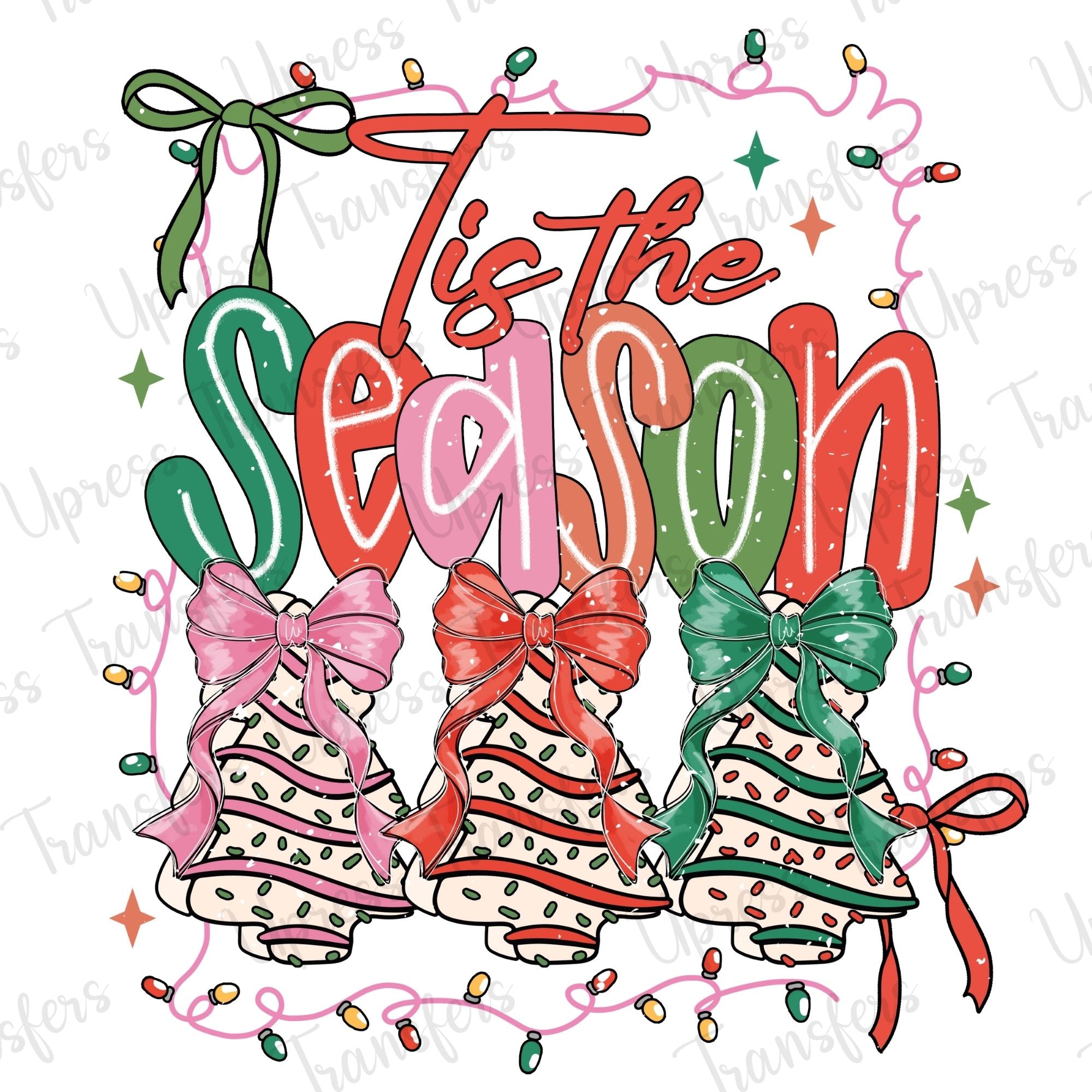 Trendy Tis The Season Christmas Cakes Trio