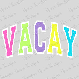 Trendy Varsity Multicolored Vacay