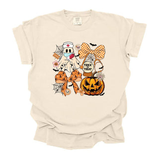 Trick Or Treat Halloween Collage Trendy Orange