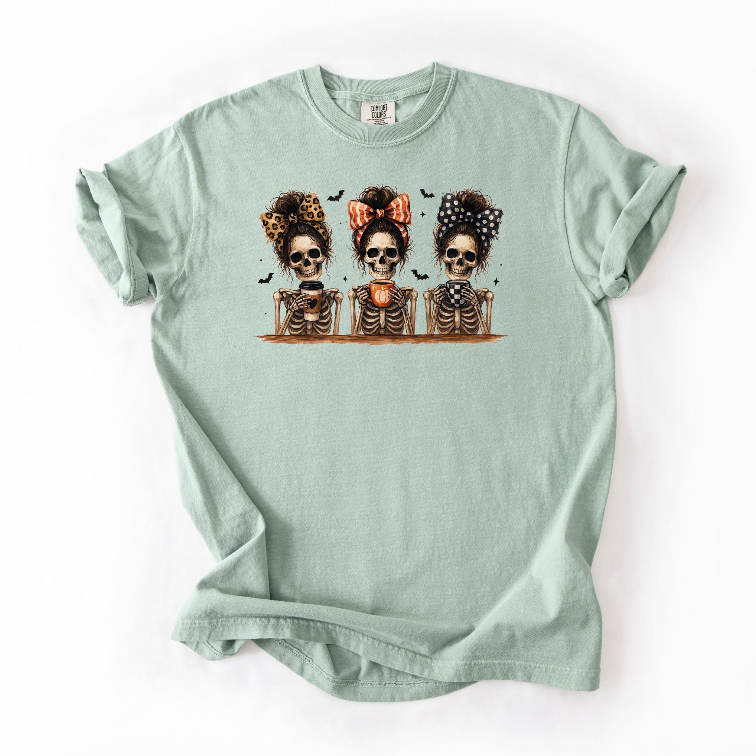 Trio Coffee skeleton Drinkers