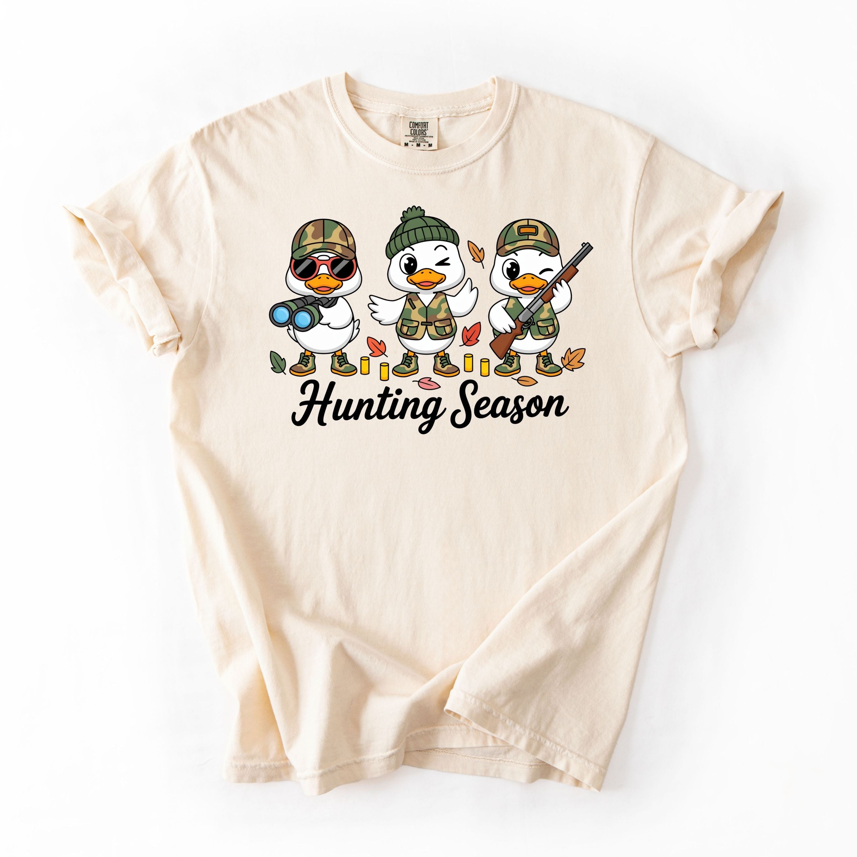 Trio Ducks Going Hunting